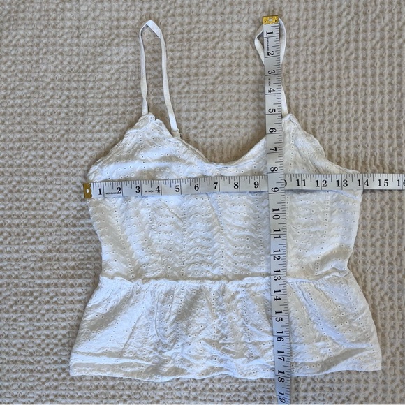 White Peplum Tank Top - Picture 5 of 5